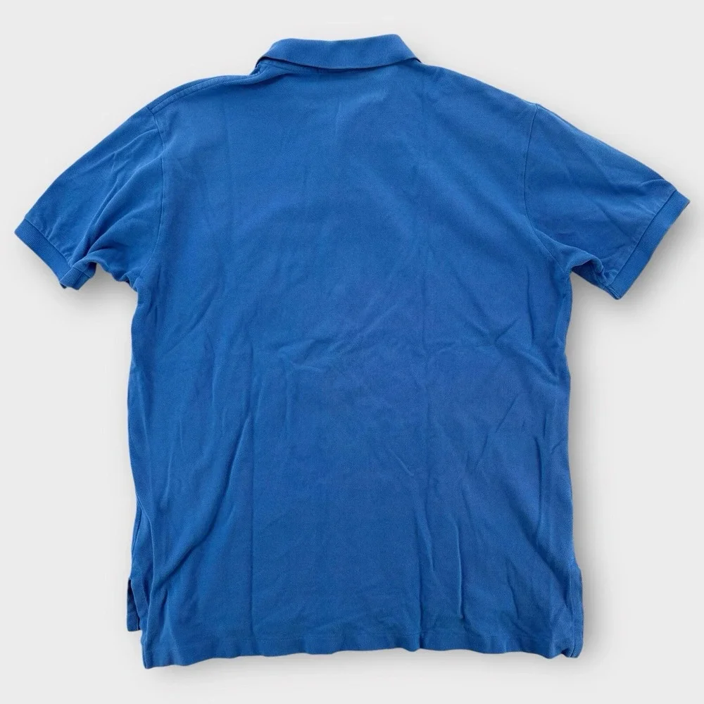 Ralph Lauren‎ Polo Shirt Mens Large Cotton Short Sleeve Blue Rugby Classic Fit